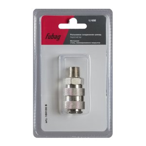 FUBAG Разъемное соединение рапид (муфта), 1/4 дюйма M, наружн. резьба, блистер 1 шт FUBAG (Фубаг) FUBAG Разъемное соединение рапид (муфта), 1/4 дюйма M, наружн. резьба, блистер 1 шт в Томске фото