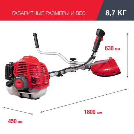 FUBAG Бензиновый триммер FPT 52R + Триммерная леска  сечение витой квадрат L 130 м * 2.4 мм в ПОДАРОК FUBAG Бензиновый триммер FPT 52R + Триммерная леска  сечение витой квадрат L 130 м * 2.4 мм в ПОДАРОК в Томске фото