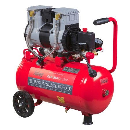 Компрессор воздушный безмасляный малошумный FUBAG OLS 250/24 CM2 + Пневмопистолет для накачки в ПОДАРОК Компрессор воздушный безмасляный малошумный FUBAG OLS 250/24 CM2 + Пневмопистолет для накачки в ПОДАРОК в Томске фото